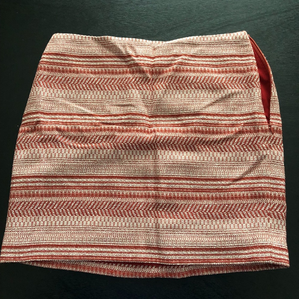 Banana Republic Orange Pattern Skirt
